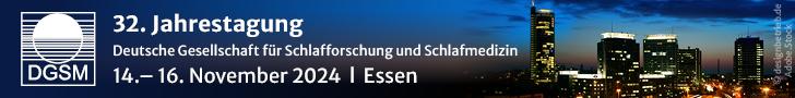 Banner 32. Jahrestagung der Deutschen Gesellschaft für Schlafforschung und Schlafmedizin